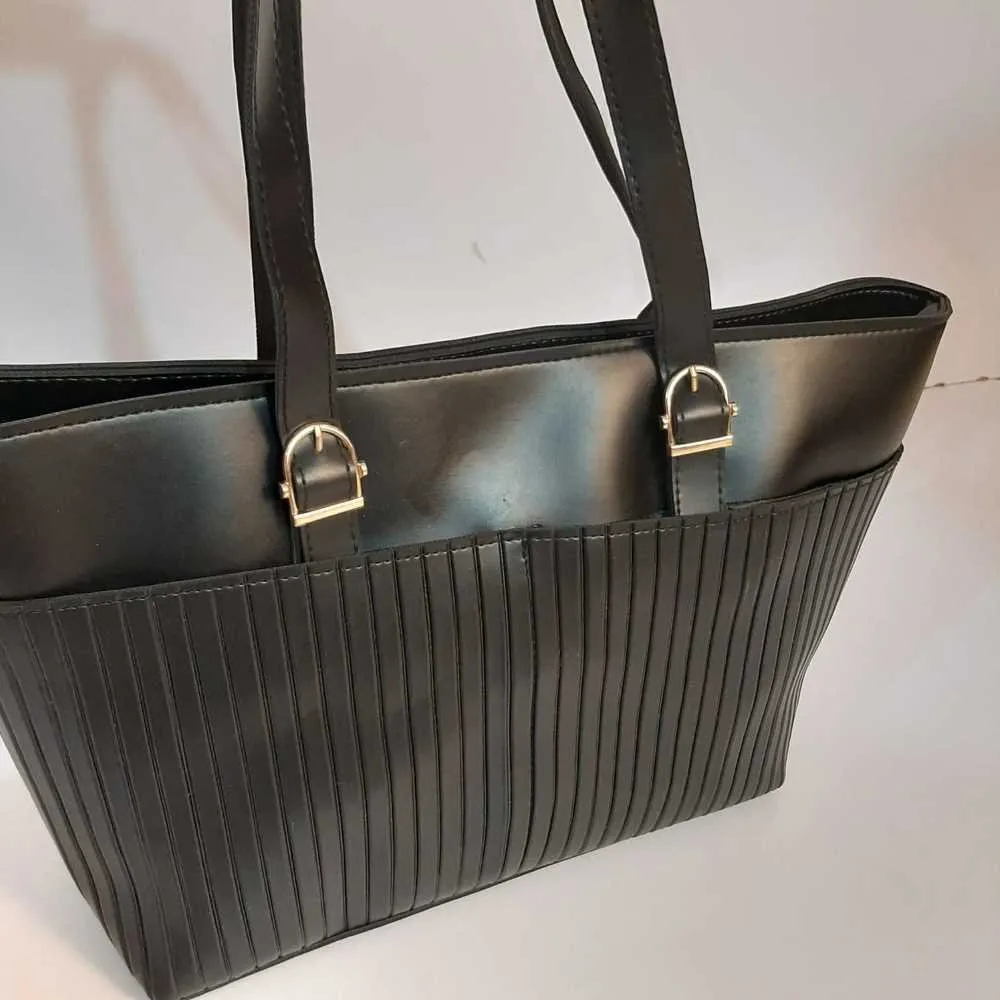 PU Leather Handbag - Black - B02