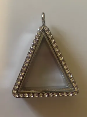 Pyramid PEARL/GEM Locket with Stones