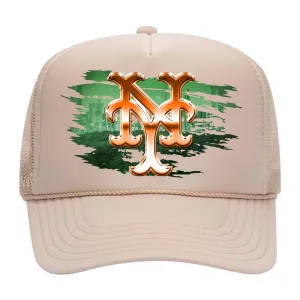 "BIG APPLE" Foam Trucker - Tan