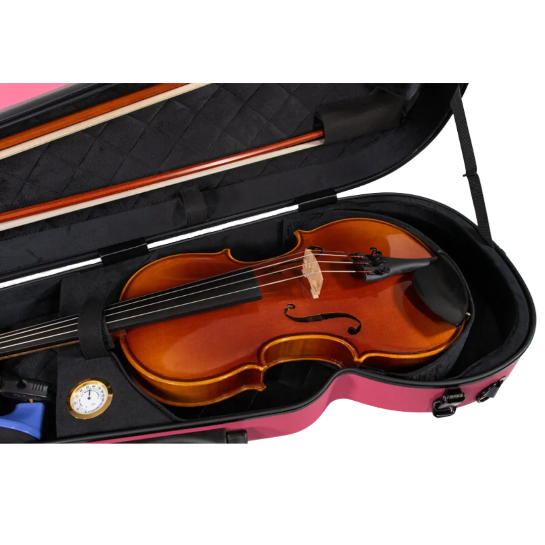 RAAN Shaped Violin Case Barbie Pink 3/4-4/4