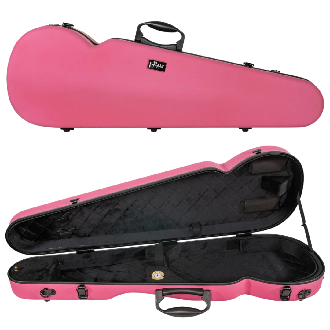 RAAN Shaped Violin Case Barbie Pink 3/4-4/4