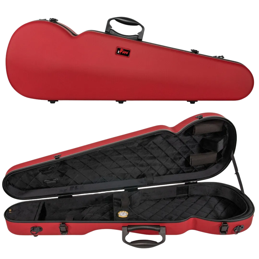 RAAN Shaped Violin Case Wine Red 3/4-4/4