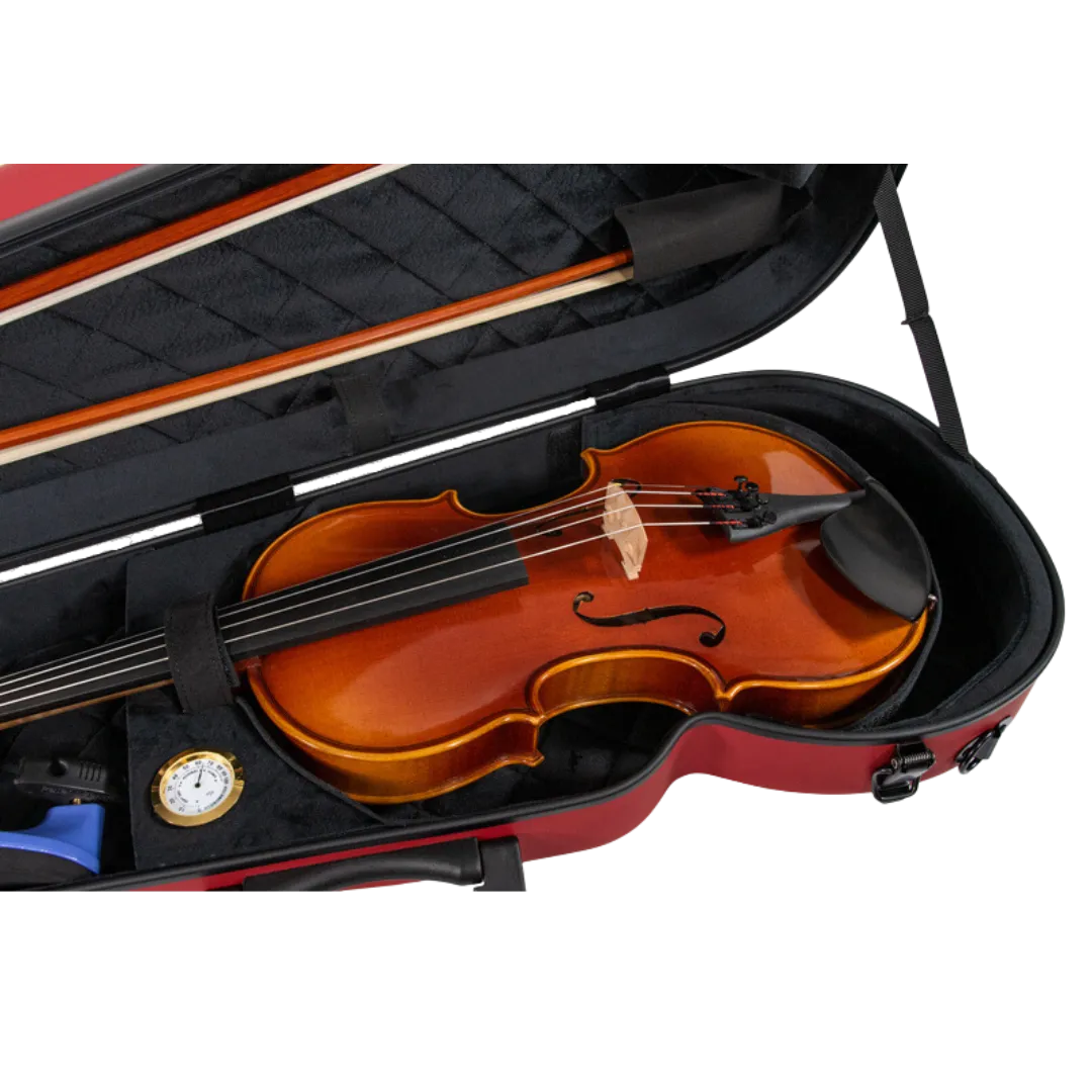 RAAN Shaped Violin Case Wine Red 3/4-4/4