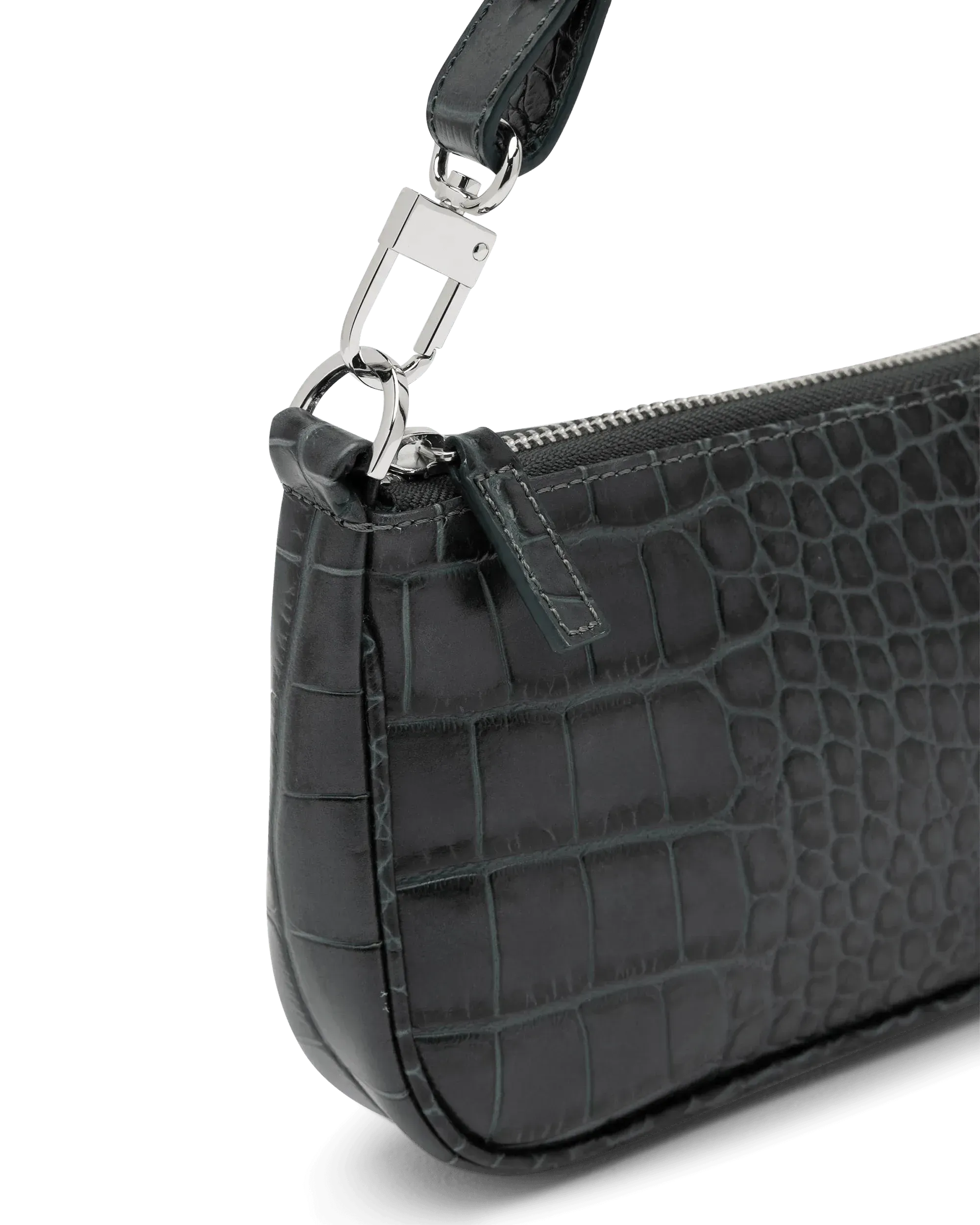 Rachel Croc-Effect Shoulder Bag