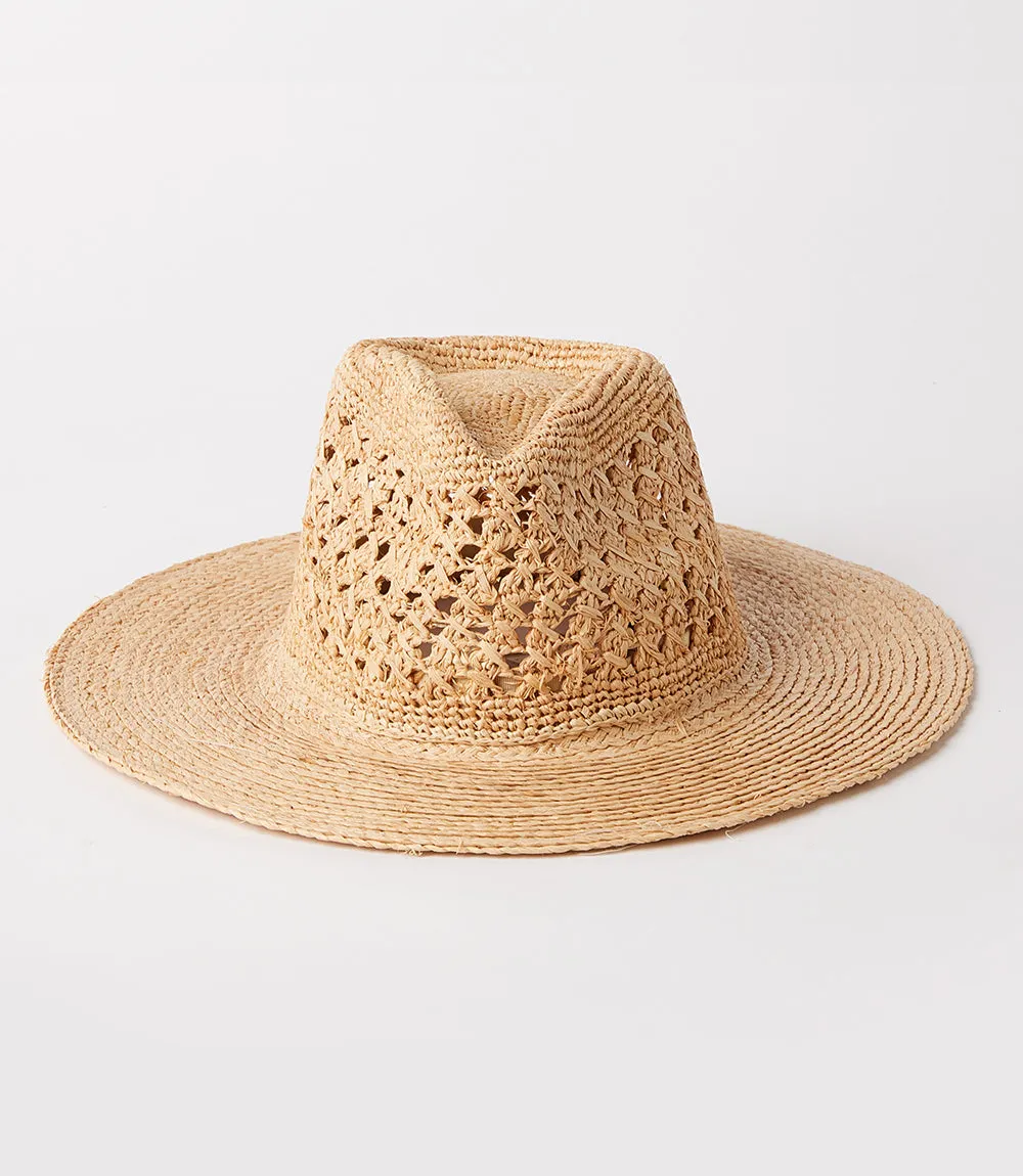 Raffia Fedora Hat