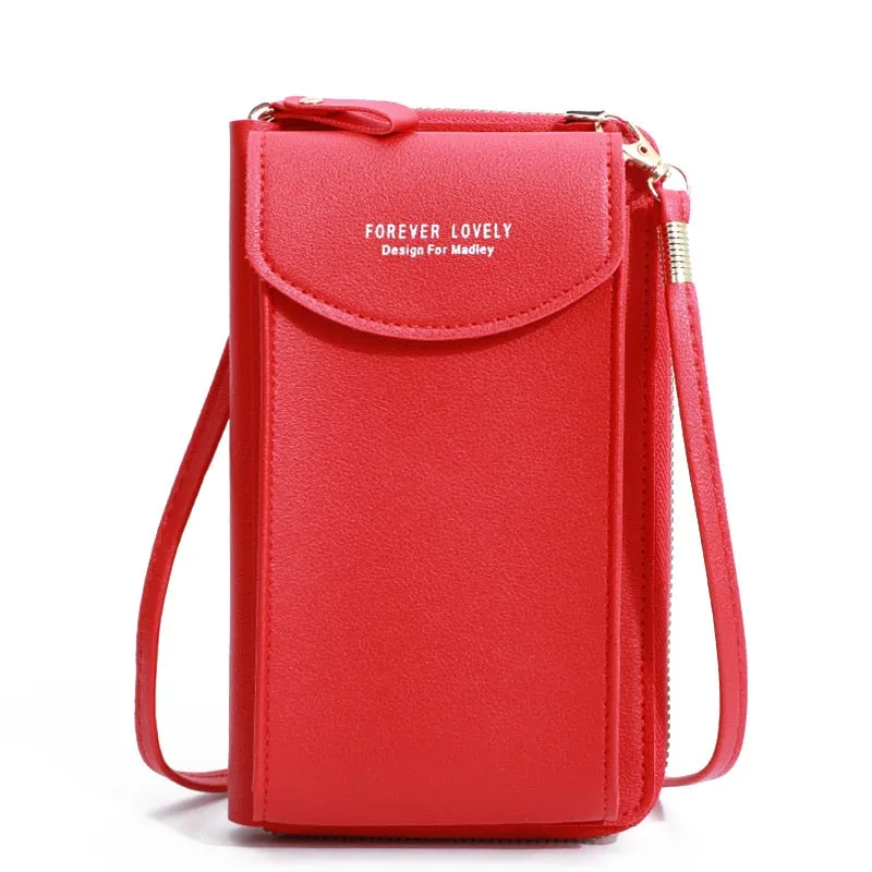 Realaiot Shoulder Wallet Women Phone Wallet Purse Bag Women's Handbag Long Wristlet Wallets Clutch Messenger Shoulder Straps Bag