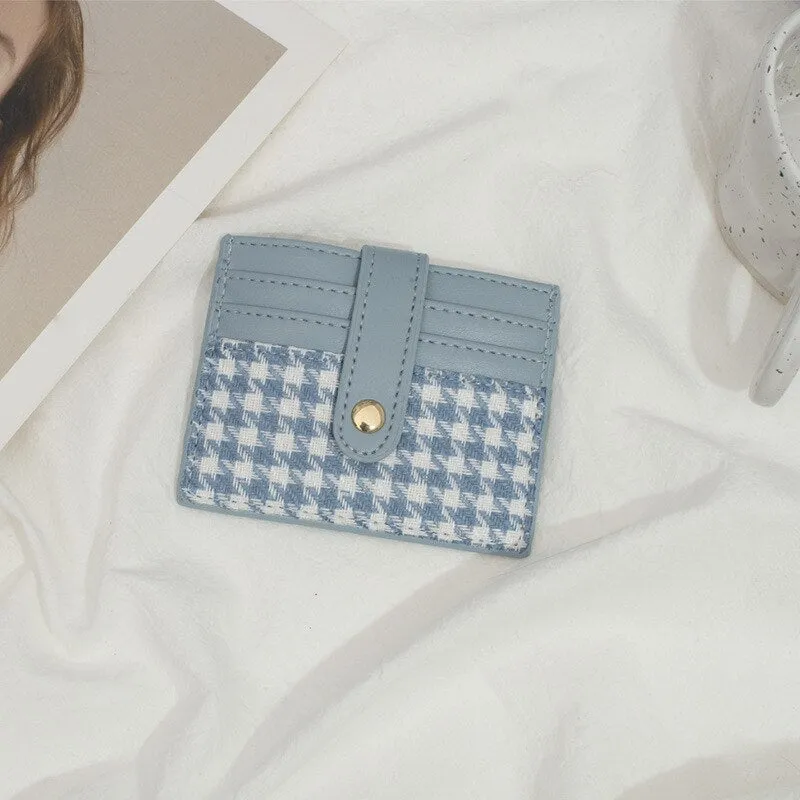 Realaiot Women Leather Slim Card Holder Wallet Men Mini Wallets Zipper Card Money Holders Vintage Short Wallet Female Thin Small Purse