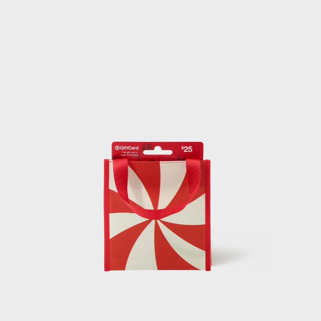 Red Swirl | Reusable Gift Gift Card Holder   QR Greeting Card