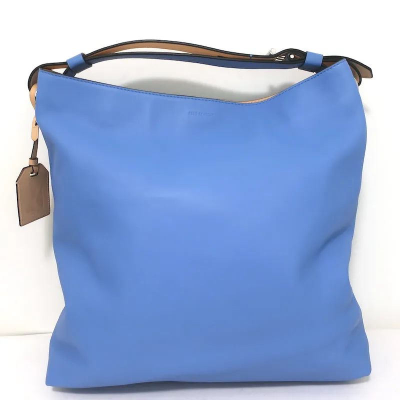 Reed Krakoff RDK Hobo Sky Blue Leather Large Shoulder Bag