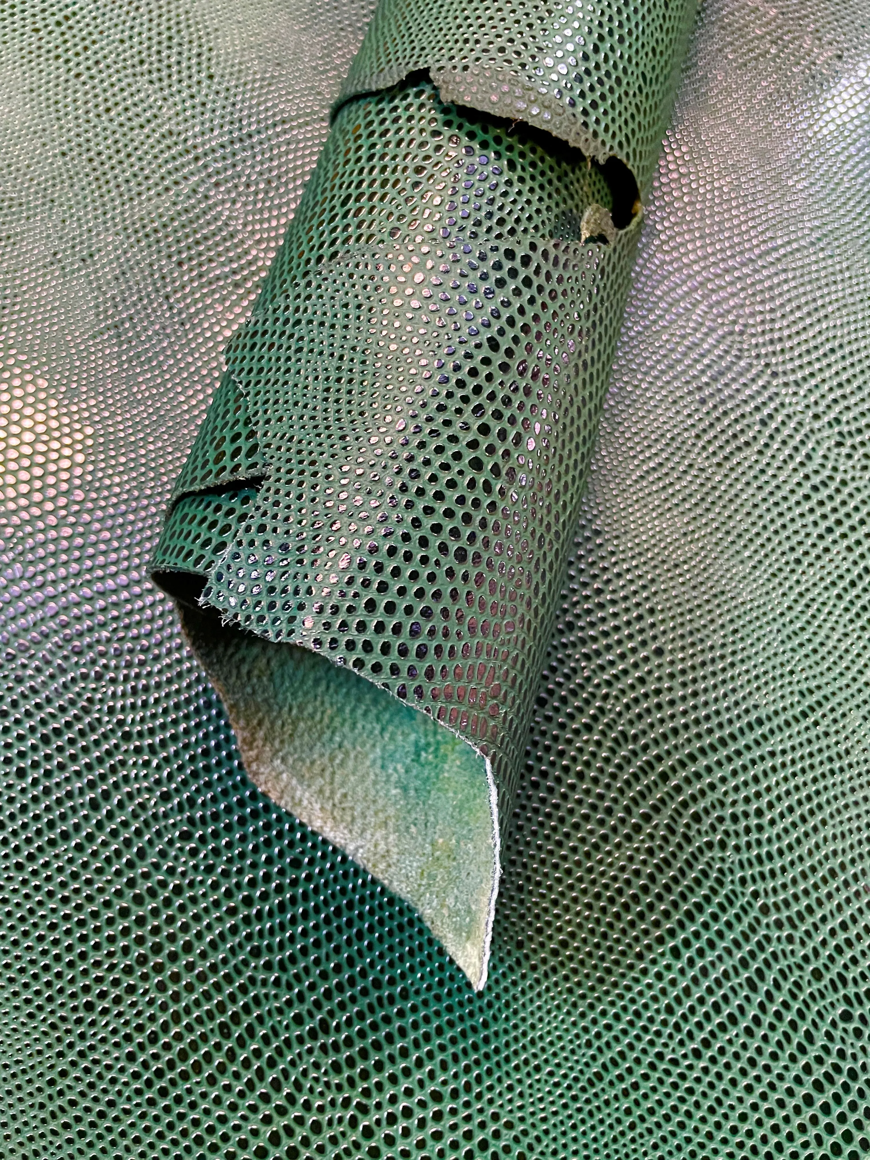 Reptile Print Cow Side | Green | 1.4mm | 13 sq.ft | $110 ea.
