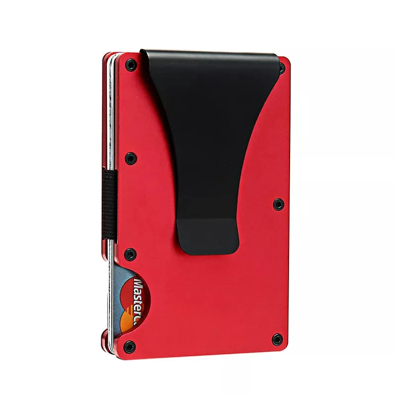 RFID-Blocking Carbon Fiber Aluminum Card Holder Wallet
