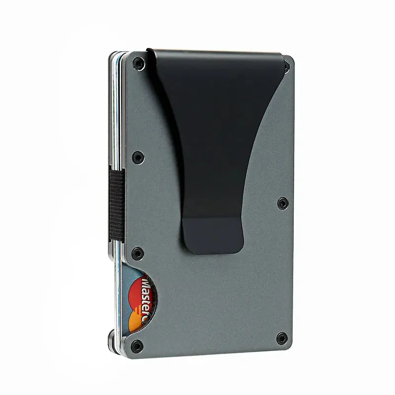 RFID-Blocking Carbon Fiber Aluminum Card Holder Wallet