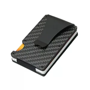 RFID-Blocking Carbon Fiber Aluminum Card Holder Wallet