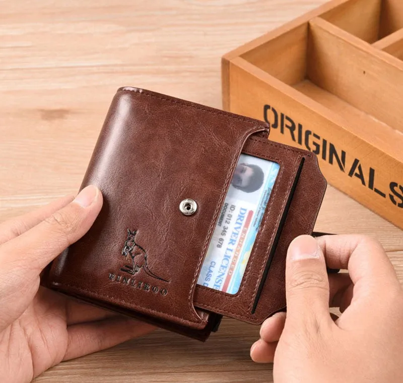 RFID Blocking Large Capacity Men's Wallet