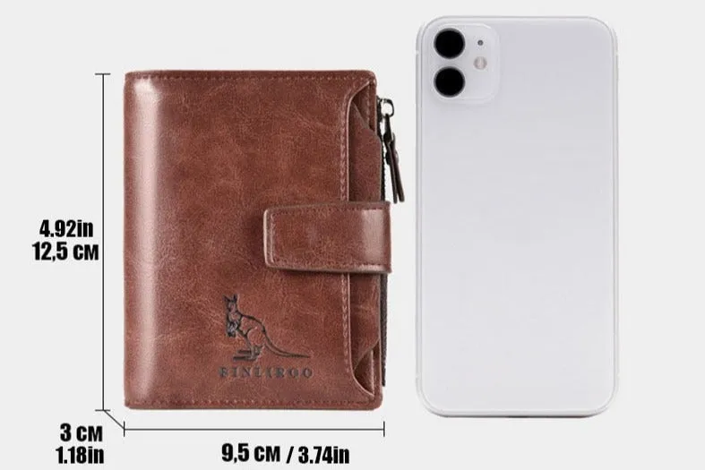 RFID Blocking Large Capacity Men's Wallet