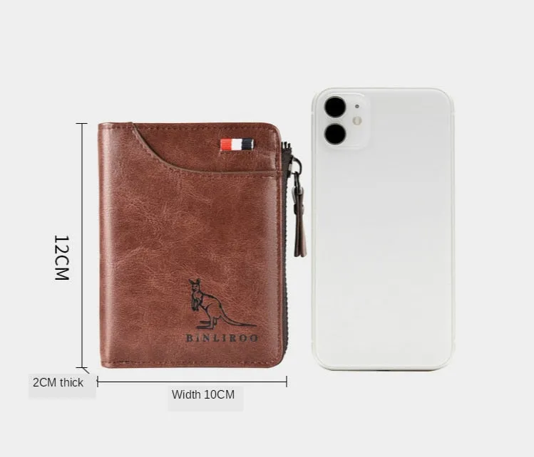 RFID Blocking Large Capacity Men's Wallet