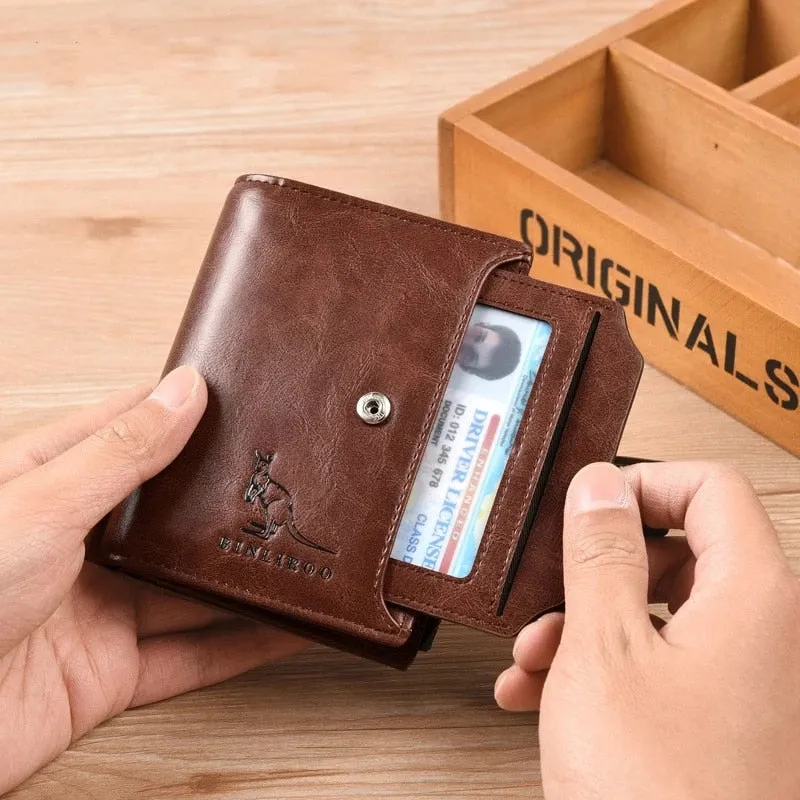RFID Blocking Large Capacity Men's Wallet