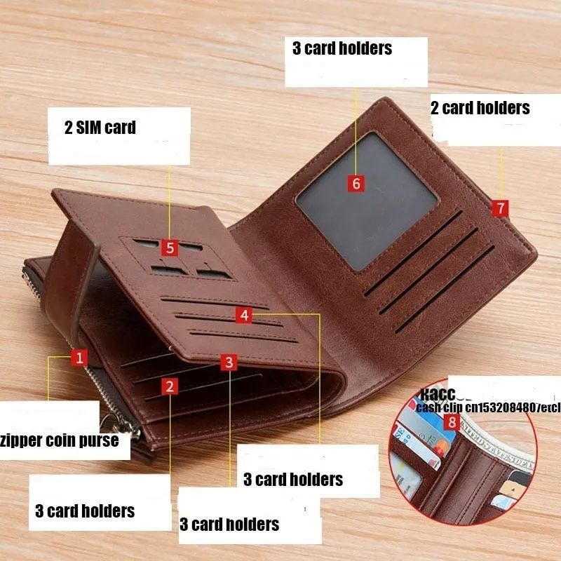 RFID Blocking Large Capacity Men's Wallet
