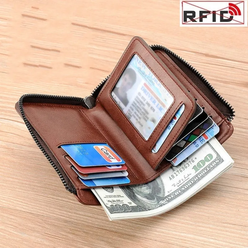 RFID Blocking Large Capacity Men's Wallet