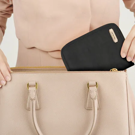 RFID Blocking Passport Zip Wallet
