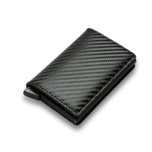 RFID Carbon Fiber Card Holder Wallet