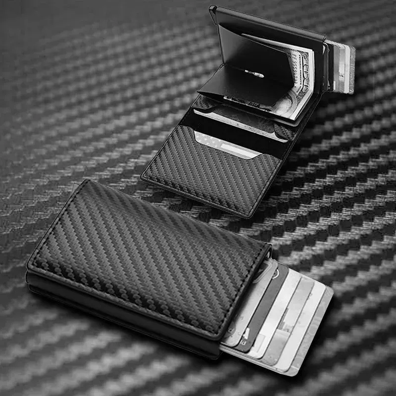 RFID Carbon Fiber Card Holder Wallet