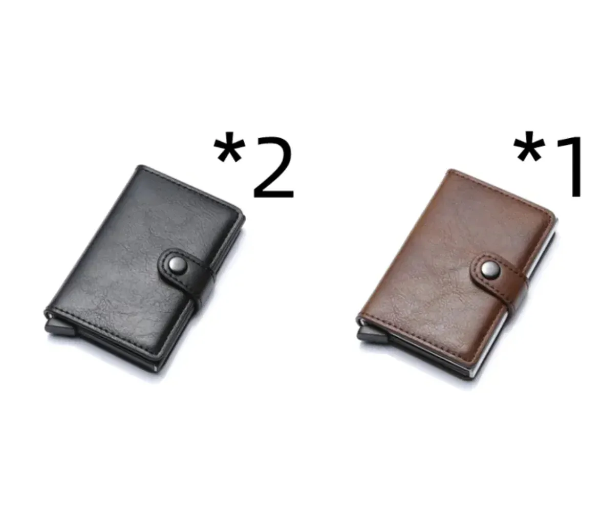 RFID Leather Cardholder Wallet