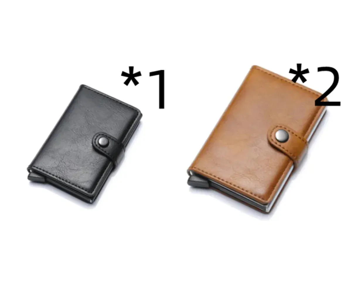 RFID Leather Cardholder Wallet