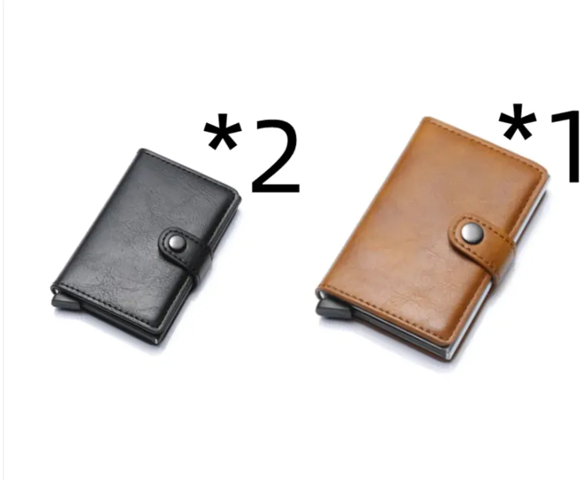 RFID Leather Cardholder Wallet