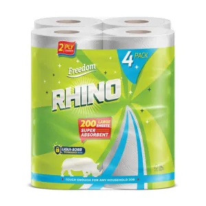 Rhino 2ply Luxury Kitchen Rolls ‑ Case of 24
