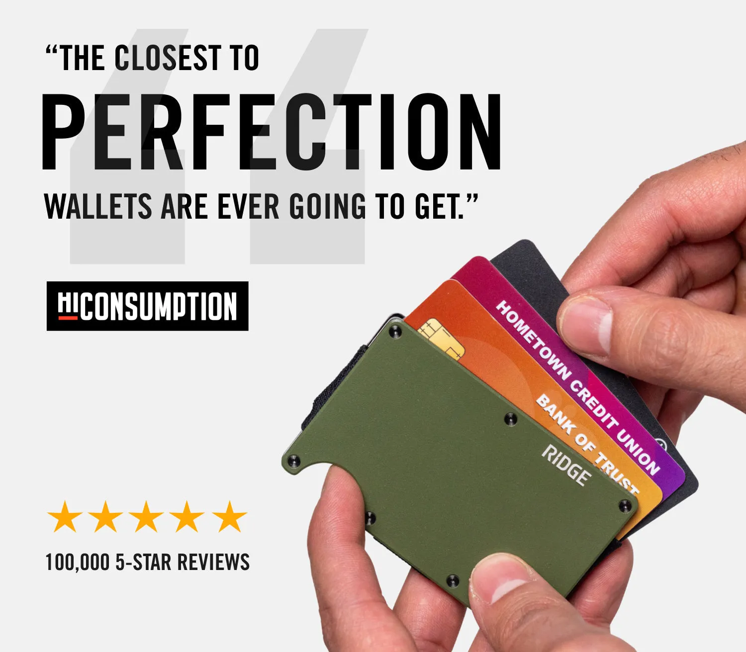 Ridge Wallet - Matte Black Titanium