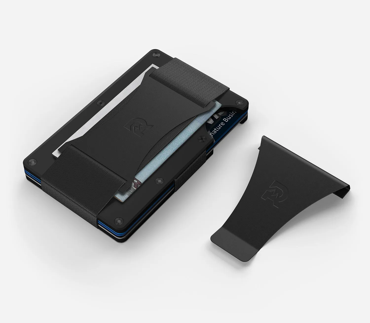Ridge Wallet - Matte Black Titanium