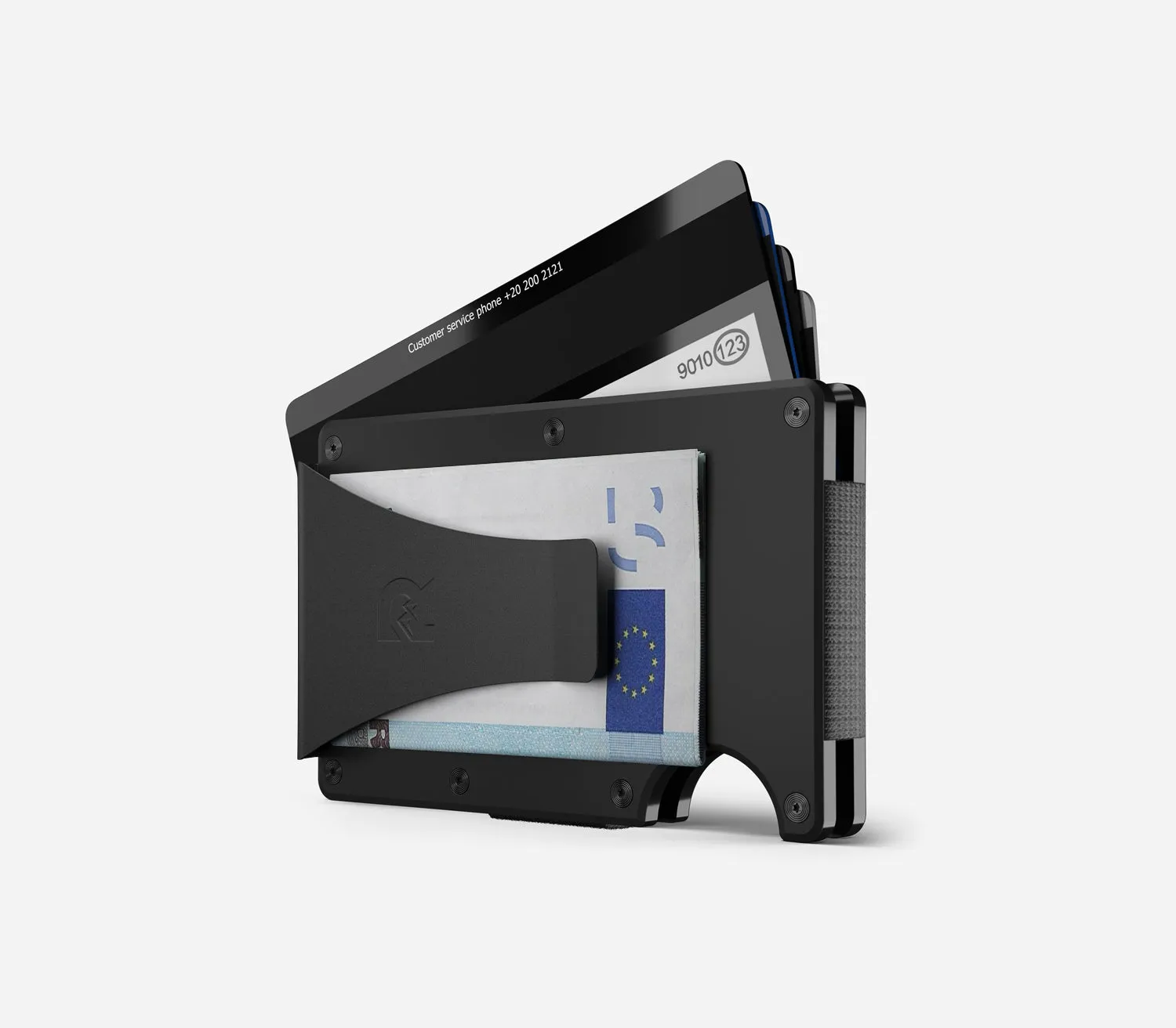 Ridge Wallet - Matte Black Titanium