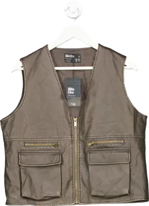 Rita Ora Brown Utility Vest UK S