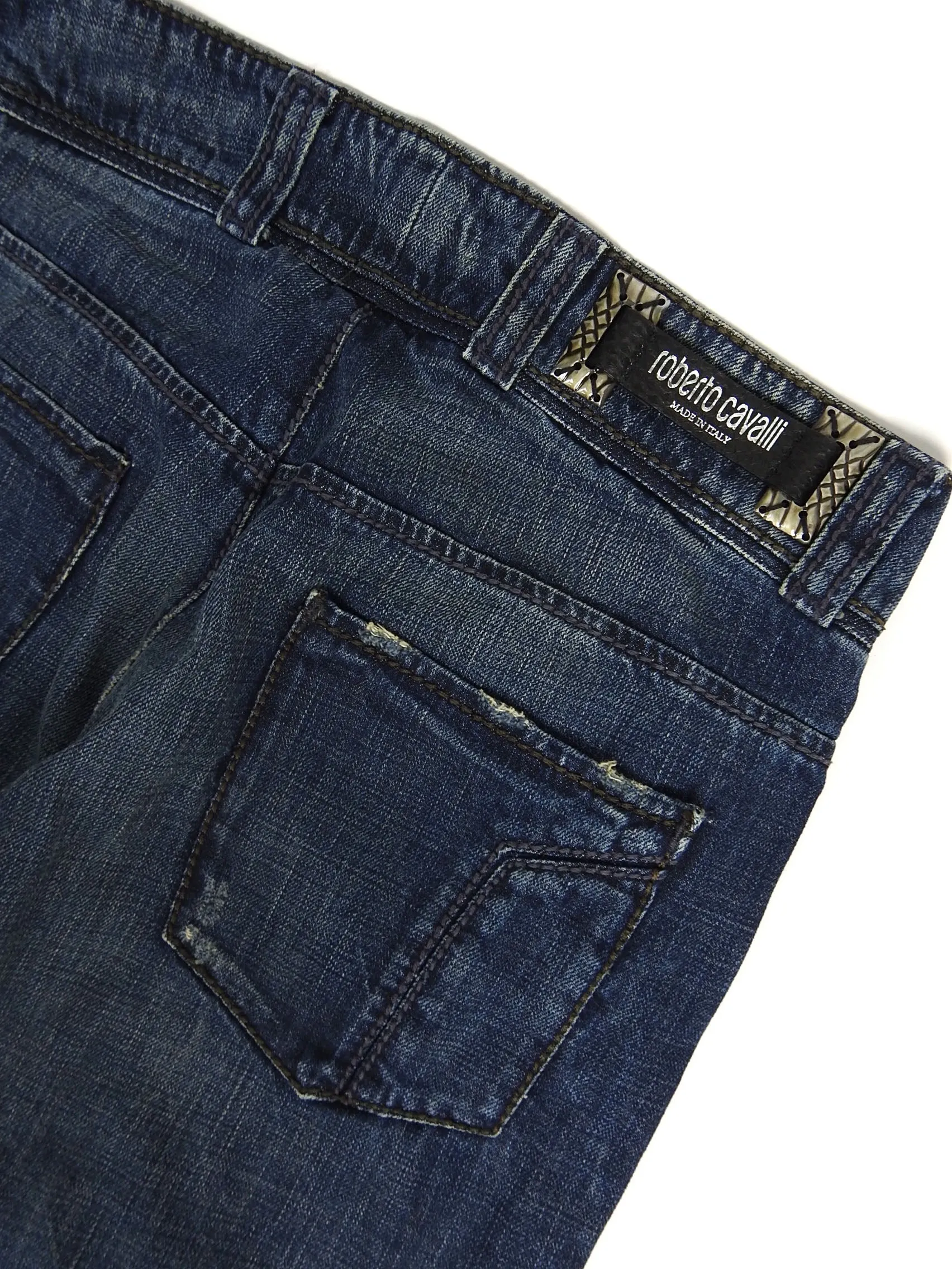 Roberto Cavalli Embossed Jeans Size 48