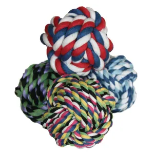 Rope Knot Dog Ball Toy 2.5" Medium