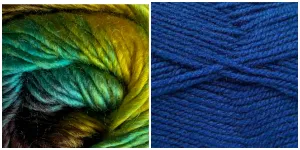 ROYAL BLUE   TREASURE - Calla Lily Shawl KIT