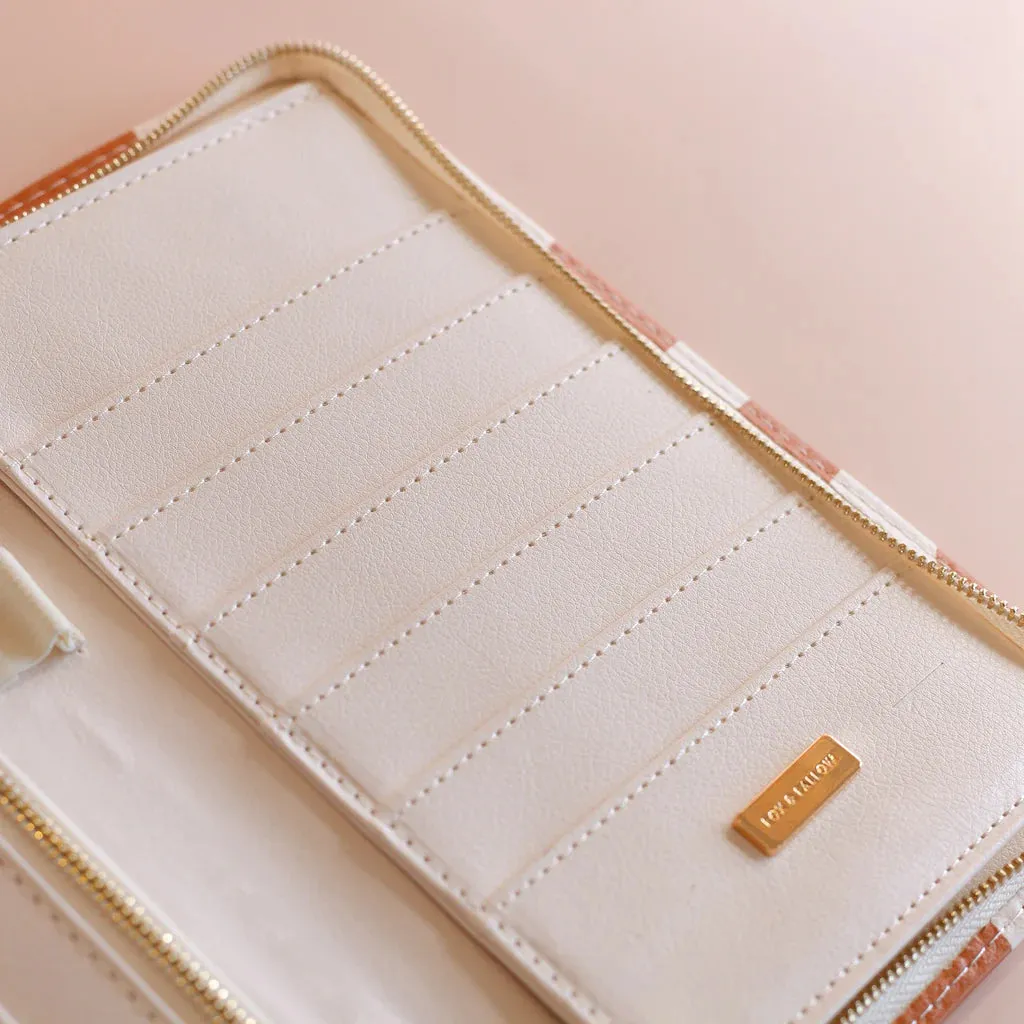 Rust Swirl Travel Wallet