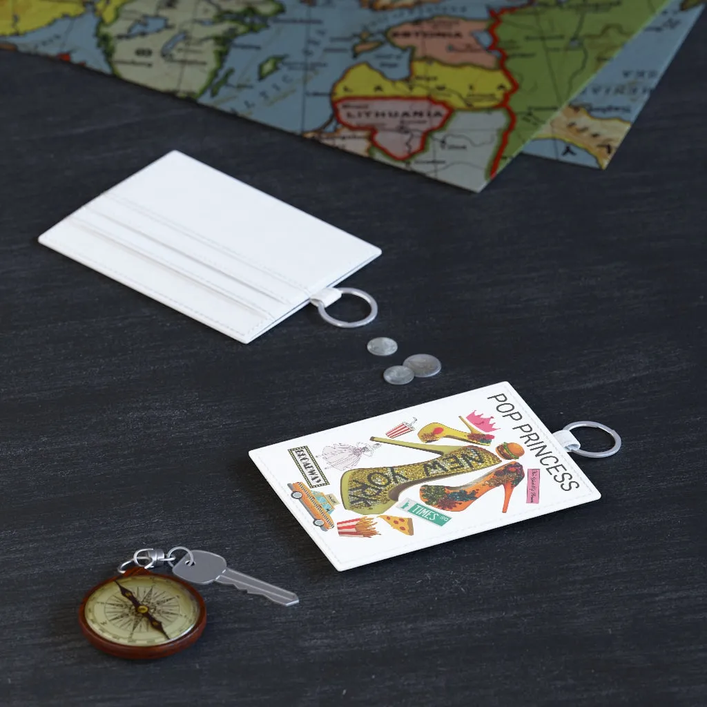 Saffiano Leather Card Holder 'Pop Princess'