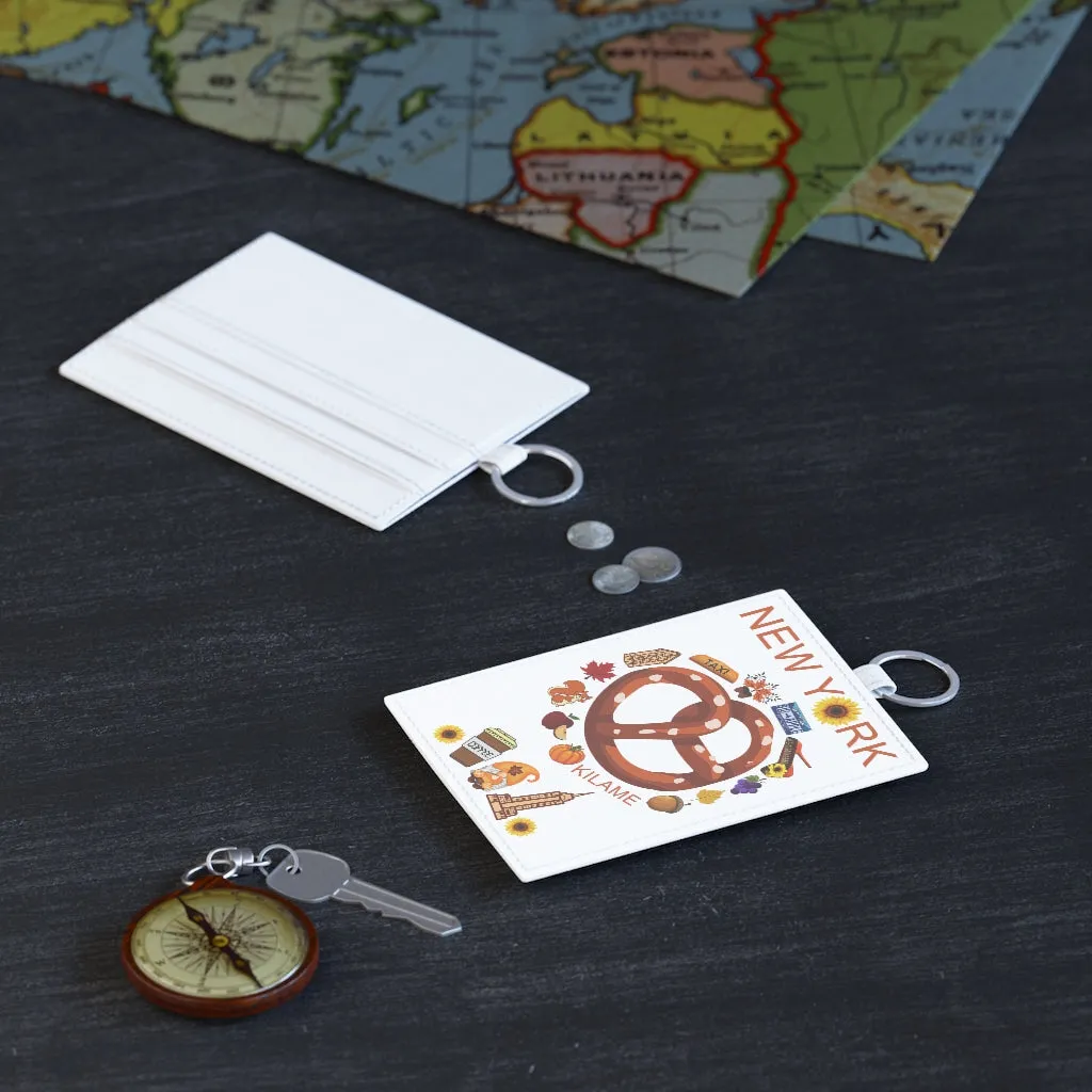 Saffiano Leather Card Holder 'Pretzel'