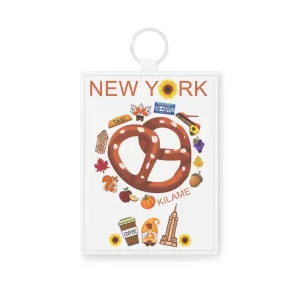 Saffiano Leather Card Holder 'Pretzel'