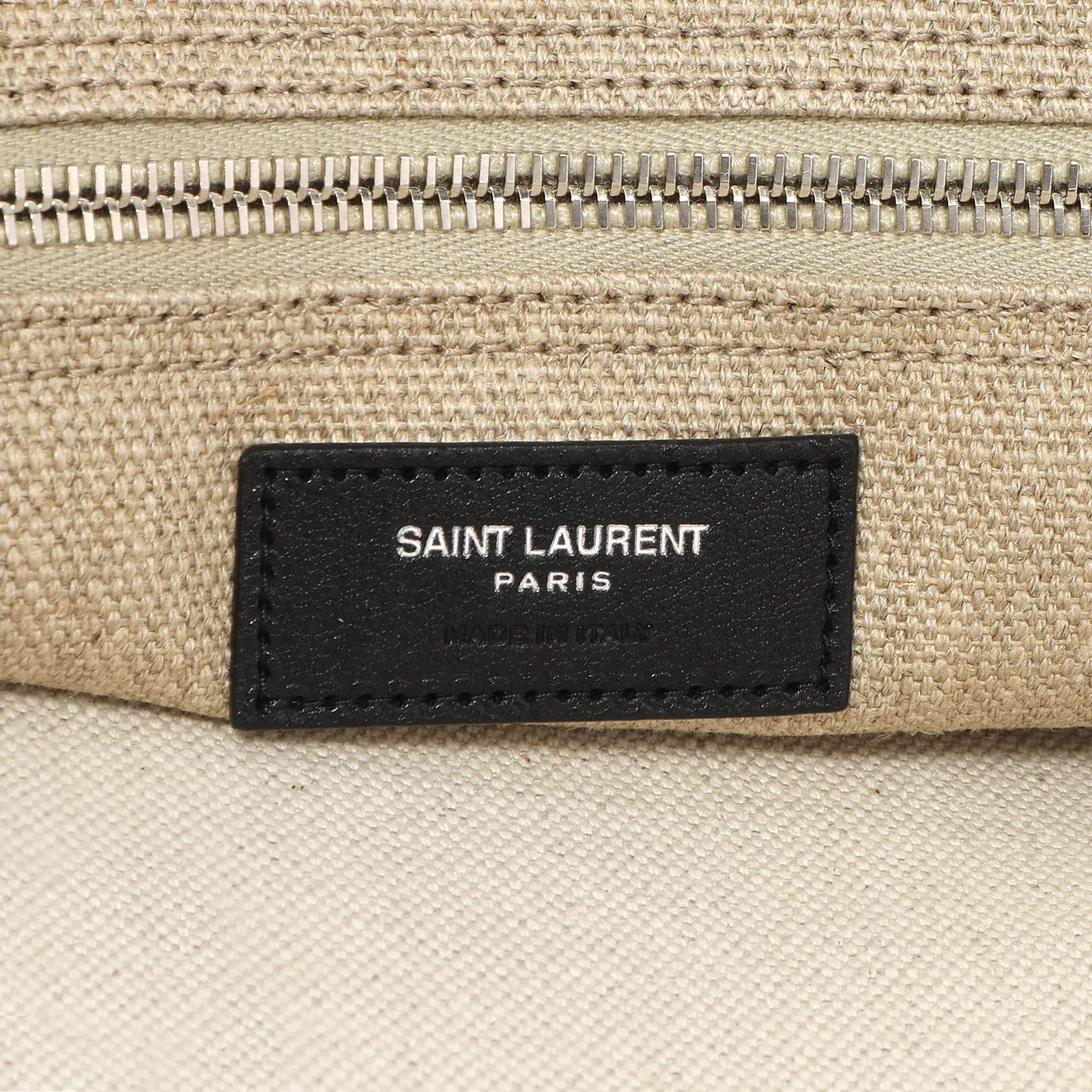 Saint Laurent Linen Rive Gauche North South Tote