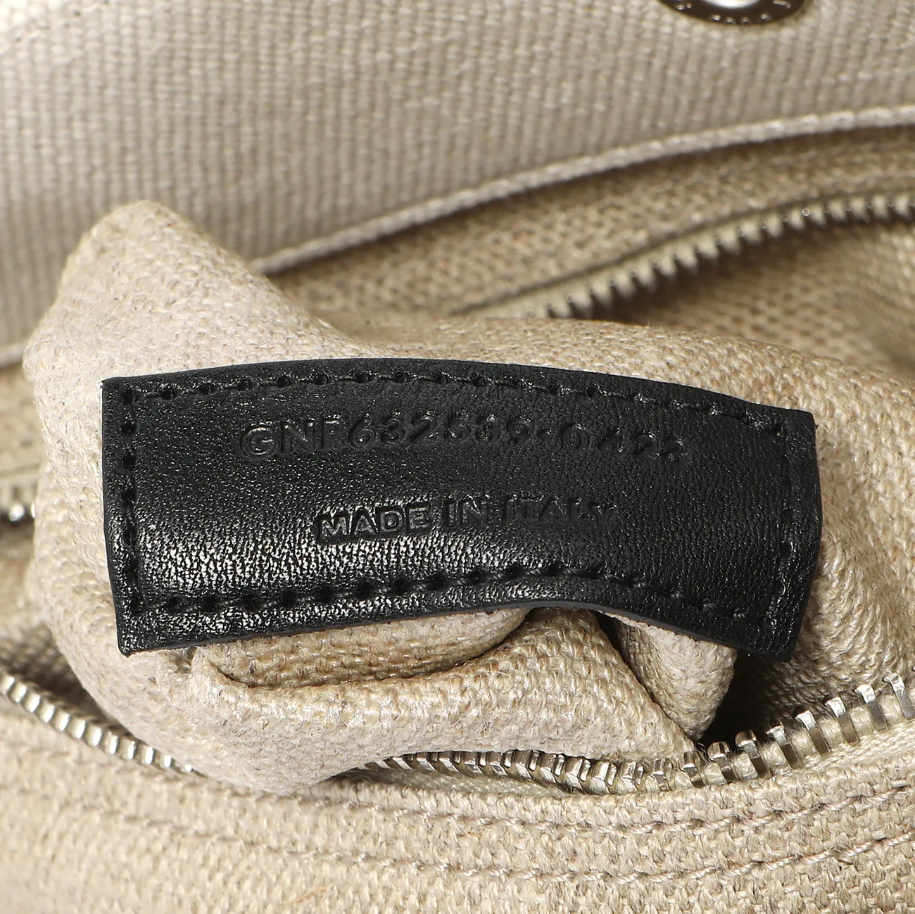 Saint Laurent Linen Rive Gauche North South Tote