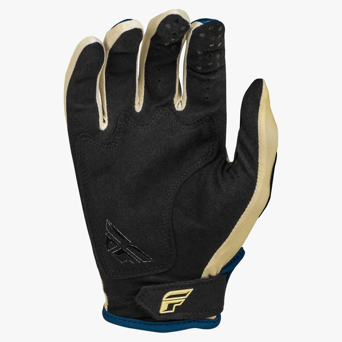 SALES SAMPLE: FLY Racing Men's Kinetic Reload Gloves Ivory/Navy/Cobalt LG