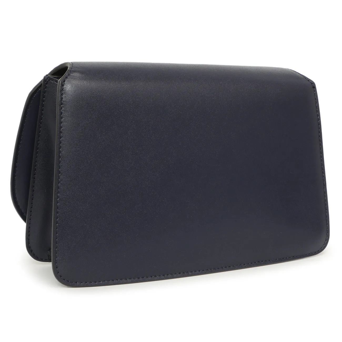 Salvatore Ferragamo Navy Calfskin Vela Crossbody Bag