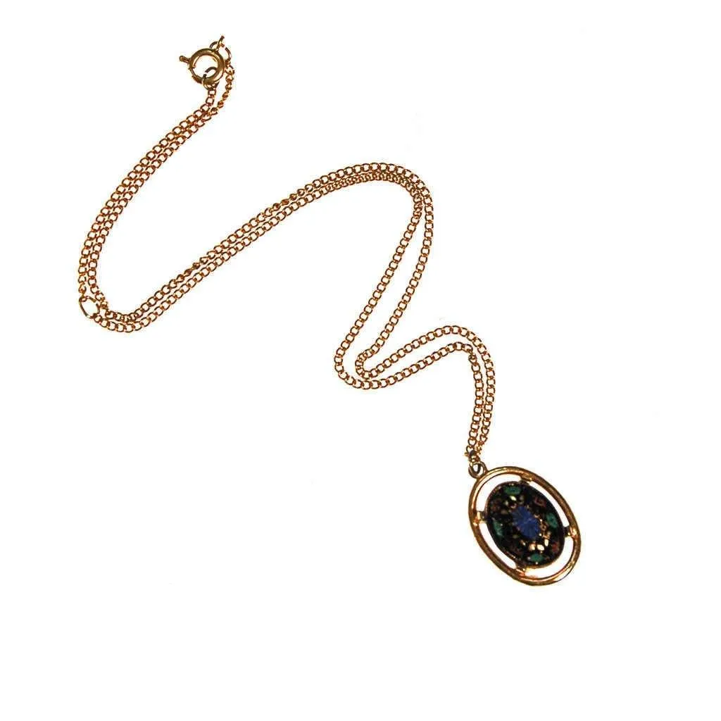Sarah Coventry Mosaic Pendant Necklace