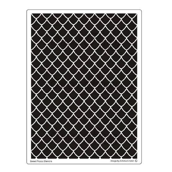 Scales Metal Stencil by Sweet Poppy SP6-121