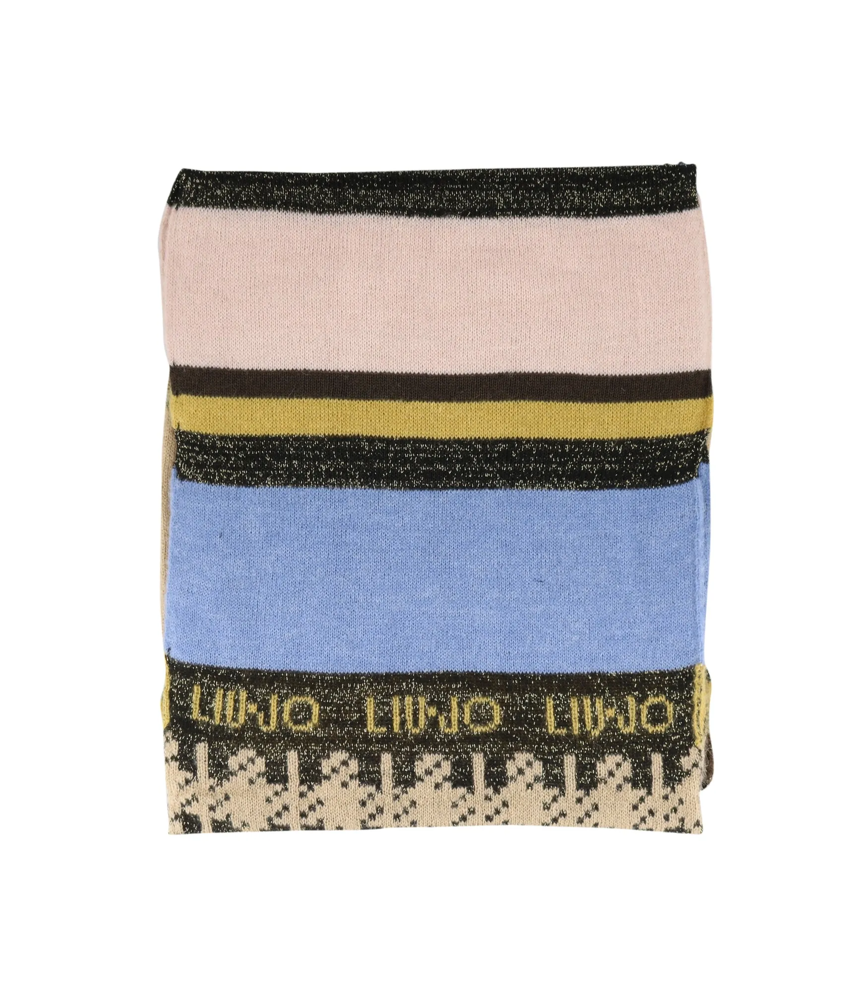 Sciarpa Maglia Patchwork Lurex - Multicolor