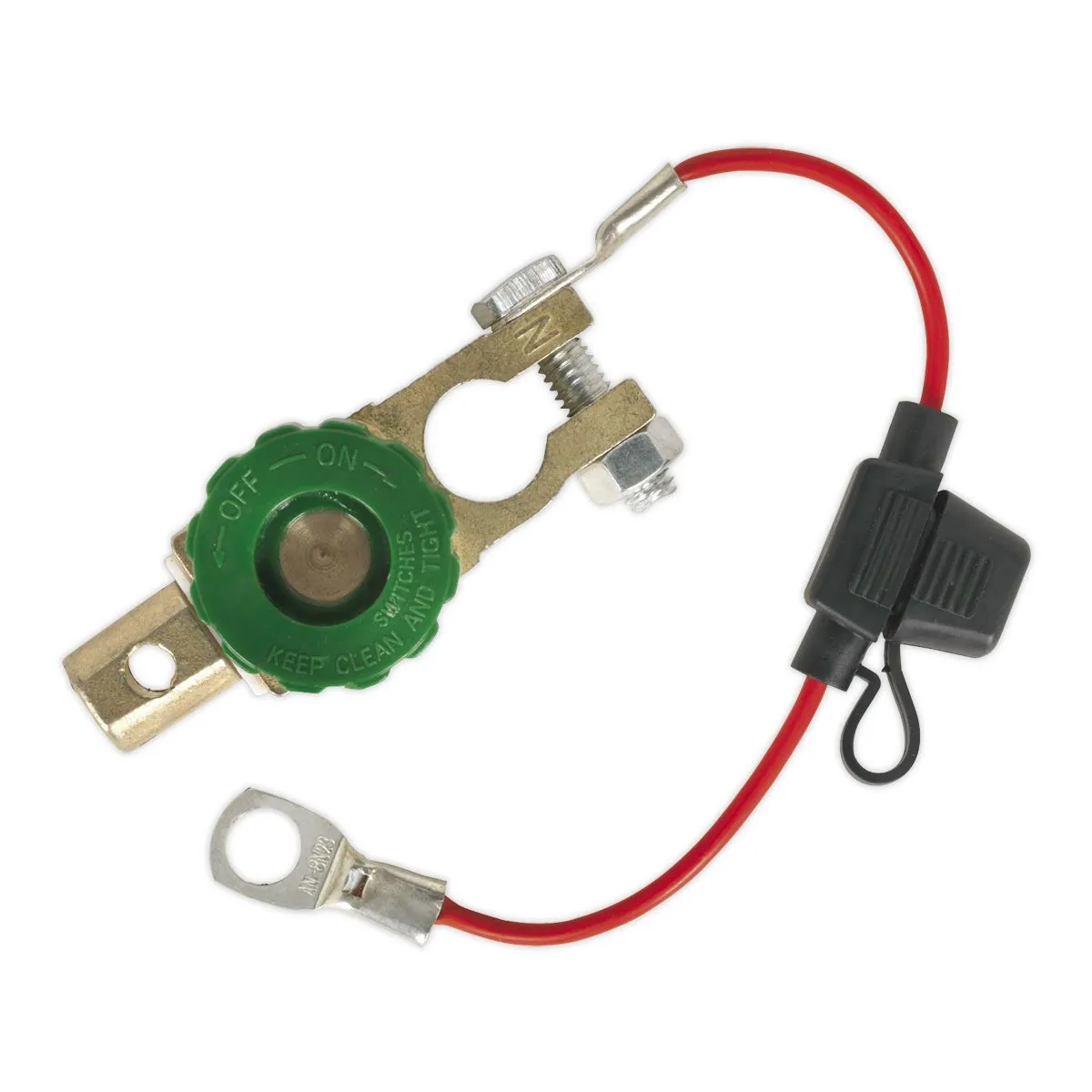 Sealey Battery Terminal & Fuse Holder 12-24V Anti-Theft