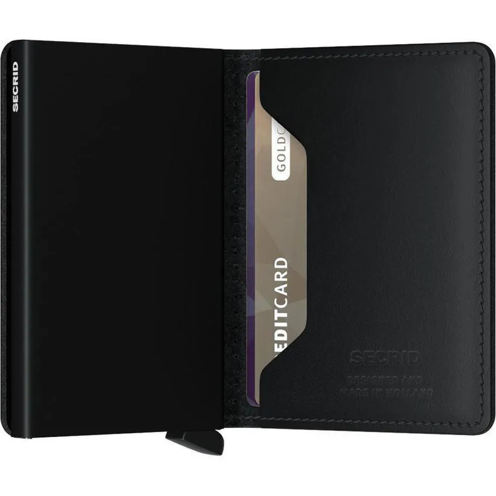 Secrid Slimwallet Perforated Leather - Black